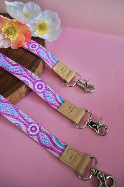 Flowing Together Fabric Lanyard